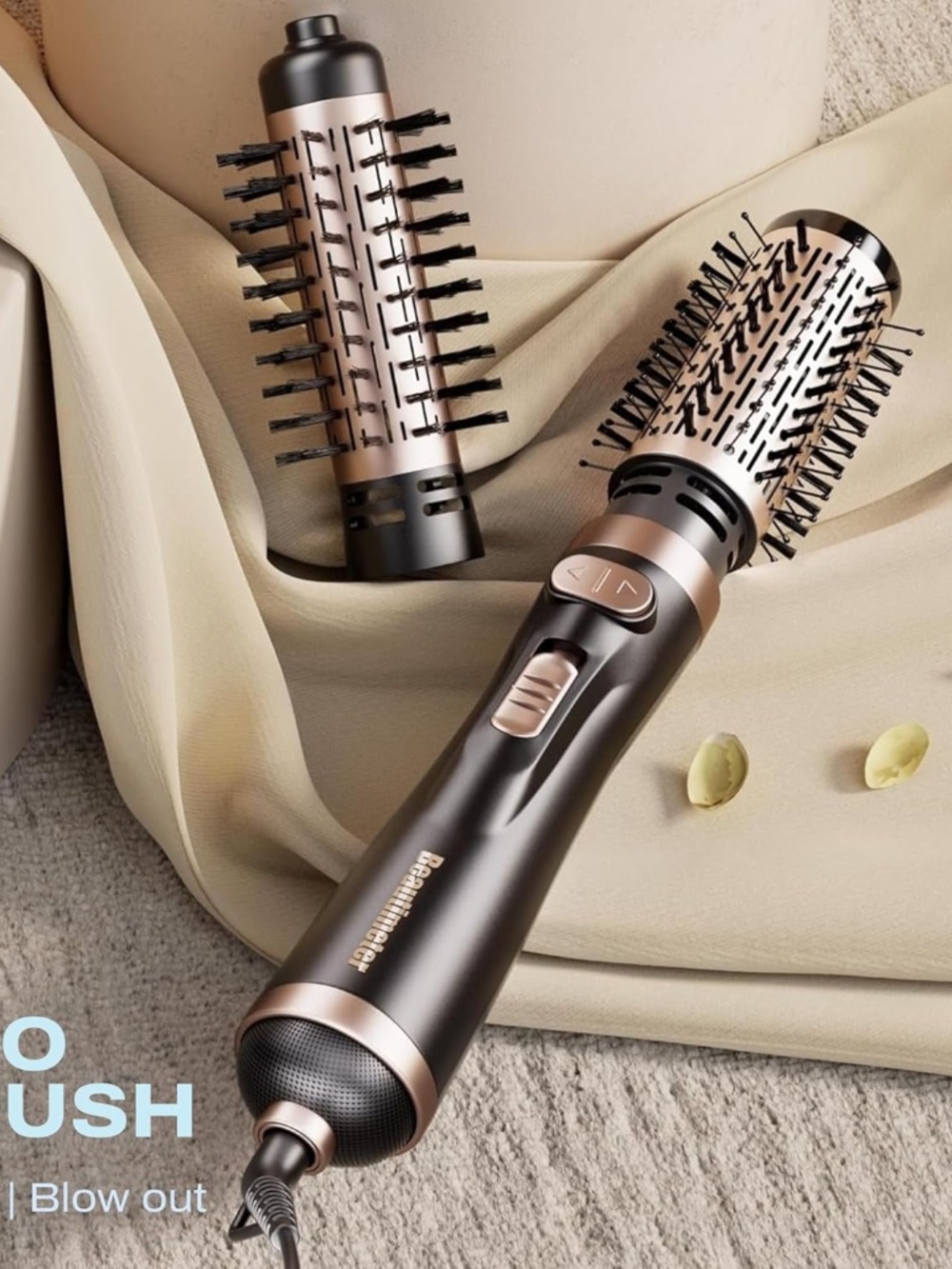 Beautimeter Hair Dryer Brush 3-in-1 Hair Styler, Rotating Blow Dryer Brush with